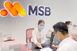 Giao dịch tại MSB. (Ảnh: CTV/Vietnam+)