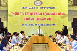 Quang cảnh tại buổi họp báo. (Ảnh: CTV/Vietnam+)