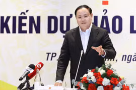 Thứ trưởng Bộ Tài nguyên và Môi trường Lê Minh Ngân. (Nguồn ảnh: Khương Trung)