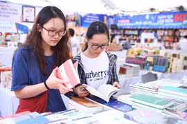 Hội sách Hà Nội diễn ra từ ngày 3-7/10. (Ảnh: TTXVN)