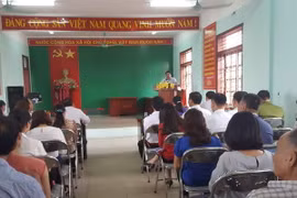 Toàn cảnh buổi công bố kết quả. (Ảnh: Thanh Thương-Diệp Trương/TTXVN)