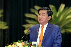 Bí thư Thành ủy Thành phố Hồ Chí Minh Đinh La Thăng phát biểu tại phiên bế mạc. (Ảnh: Thế Anh/TTXVN)