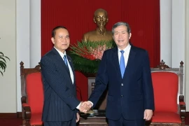 Quang cảnh buổi tiếp. (Ảnh: Phạm Kiên/TTXVN)