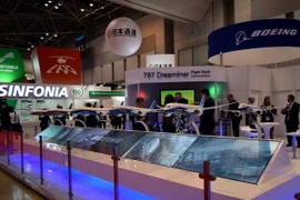 Gian triển lãm của hãng Boeing. (Ảnh: Vietnam+) 