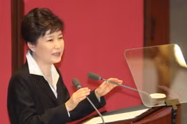 Tổng thống Hàn Quốc Park Geun-hye. (Ảnh: Yonhap/TTXVN)
