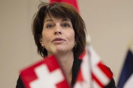 Nữ Tổng thống mơí của Thụy Sĩ Doris Leuthard. (Ảnh: Nguyễn Thái/Vietnam+)