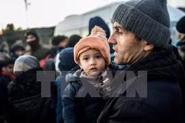 Người di cư Syria chờ để sang Hy Lạp. Ảnh minh họa. (Nguồn: AFP/TTXVN)