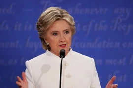 Ứng viên đảng Dân chủ Hillary Clinton trong cuộc vận động tranh cử ở Las Vegas, Nevada ngày 19/10 vừa qua. (Ảnh: AFP/TTXVN)
