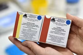 Vắcxin Ebola thử nghiệm của Nga. (Nguồn: Sputnik)