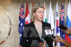 Bà Federica Mogherini. (Ảnh: Đỗ Quyên/TTXVN)