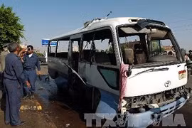 Hiện trường một vụ đánh bom ở Yemen (Nguồn: AFP/TTXVN)