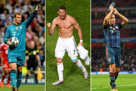 Ronaldo, Neuer và Robben đua danh hiệu UEFA, Messi bị loại