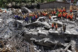 [Photo] Vụ sập nhà tại Ấn Độ, làm ít nhất 9 người chết