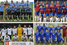 Chốt danh sách bảng D dự World Cup 2014: Ba "ông lớn" quyết tử