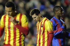 Barca nhận cú sốc trước Levante trong ngày Messi trở lại