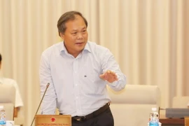 Chủ nhiệm Ủy ban Pháp luật của Quốc hội Phan Trung Lý phát biểu ý kiến. (Ảnh: Phương Hoa/TTXVN)