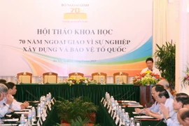 Quang cảnh hội thảo. (Ảnh: Thống Nhất/TTXVN)