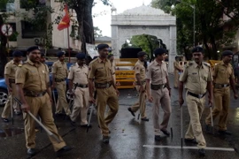 Cảnh sát Ấn Độ. (Nguồn: AFP/TTXVN)