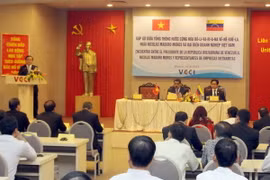 Quang cảnh buổi gặp gỡ. (Ảnh: Tuấn Anh/TTXVN)
