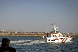 Tàu thuyền ở vùng vịnh Oman, gần thành phố cảng Chabahar, miền nam Iran. (Nguồn: THX/TTXVN)