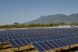 Các tấm gương hấp thụ năng lượng Mặt Trời. (Nguồn: AFP/TTXVN)