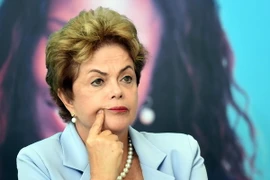 Tổng thống Brazil Dilma Rousseff tại lễ phát động chương trình đầu tư cho năng lượng ở Brasilia ngày 11/8. (Nguồn: AFP/TTXVN)