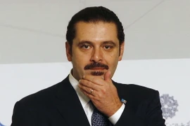 Thủ tướng Liban Saad al-Hariri tại một hội nghị ở Kuwait City, Kuwait ngày 31/10. (Nguồn: AFP/TTXVN)