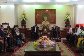 Quang cảnh buổi làm việc. (Ảnh: Ánh Tuyết/TTXVN)