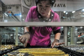 Một cửa hàng vàng ở Jakarta, Indonesia. (Nguồn: AFP/TTXVN)