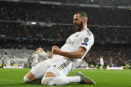 Benzema đưa Real Madrid vào vòng 1/8 Champions League. (Nguồn: Getty Images)