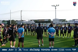 U23 Thái Lan chuẩn bị cho vòng chung kết U23 châu Á. (Nguồn: FAT)