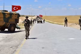Lực lượng binh sỹ Thổ Nhĩ Kỳ tại Syria. (Nguồn: AP)