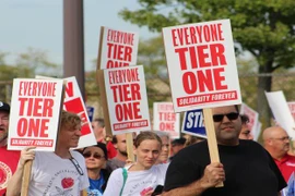 Cuộc đình công ở Mỹ khiến 6.000 công nhân GM ở Mexico phải tạm nghỉ việc. (Nguồn: CNBC)