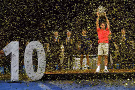 Federer lần thứ 10 vô địch Basel Open. (Nguồn: AFP)
