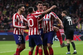 Atletico Madrid giành vé vào vòng 1/8 Champions League. (Nguồn: AFP/Getty Images)