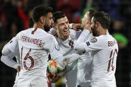Ronaldo và tuyển Bồ Đào Nha giành vé dự vòng chung kết Euro 2020. (Nguồn: Getty Images)