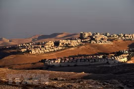 Một khu định cư của Israel tại Bờ Tây. (Nguồn: AFP/TTXVN)
