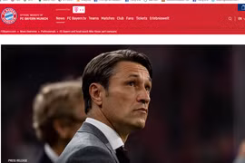 Website của Fc Bayern đăng tải tin "chia tay" Niko Kovac k (Nguồn:Fcb.de)