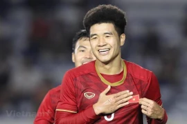 Tiền đạo Hà Đức Chinh đang có phong độ ổn định. (Ảnh: Vietnam+) 