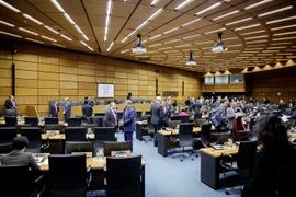 Toàn cảnh một phiên họp của IAEA. (Nguồn: EPA/TTXVN)