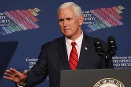 Phó Tổng thống Mỹ Mike Pence phát biểu tại một hội nghị ở Miami, Florida ngày 15/6. (Nguồn: AFP/TTXVN)