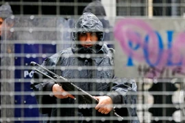 Cảnh sát Thổ Nhĩ Kỳ tuần tra tại Istanbul. (Nguồn: EPA/TTXVN)