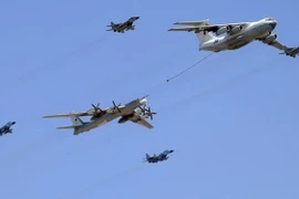 Máy bay Nga tham gia không kích phiến quân tại Syria. (Nguồn: en.alalam.ir)