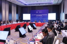 Cuộc họp Tiểu ban về thủ tục hải quan (SCCP). (Ảnh: Phương Hoa/TTXVN)