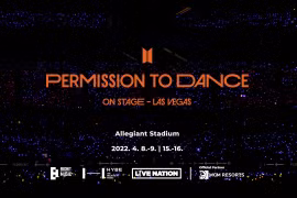 Poster buổi biểu diễn: Permission to Dance on Stage - Las Vegas của nhóm nhạc BTS.(Nguồn: Youtube)