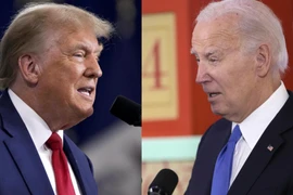 Tổng thống Mỹ Joe Biden và cựu Tổng thống Donald Trump. (Nguồn: AFP)