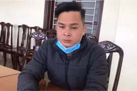Đối tượng Nguyễn Văn Chiến tại cơ quan Công an.(Nguồn:BLĐ)