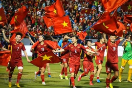 Đội tuyển nữ Việt Nam lần đầu đại diện châu Á dự World Cup nữ 2023. (Ảnh: Vietnam+) 