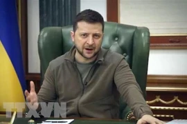 Tổng thống Ukraine Volodymyr Zelensky. (Ảnh: AFP/ TTXVN) 
