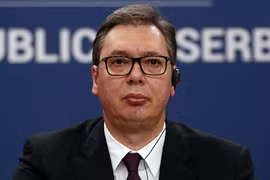 Tổng thống Serbia Aleksandar Vucic. (Nguồn: AP) 